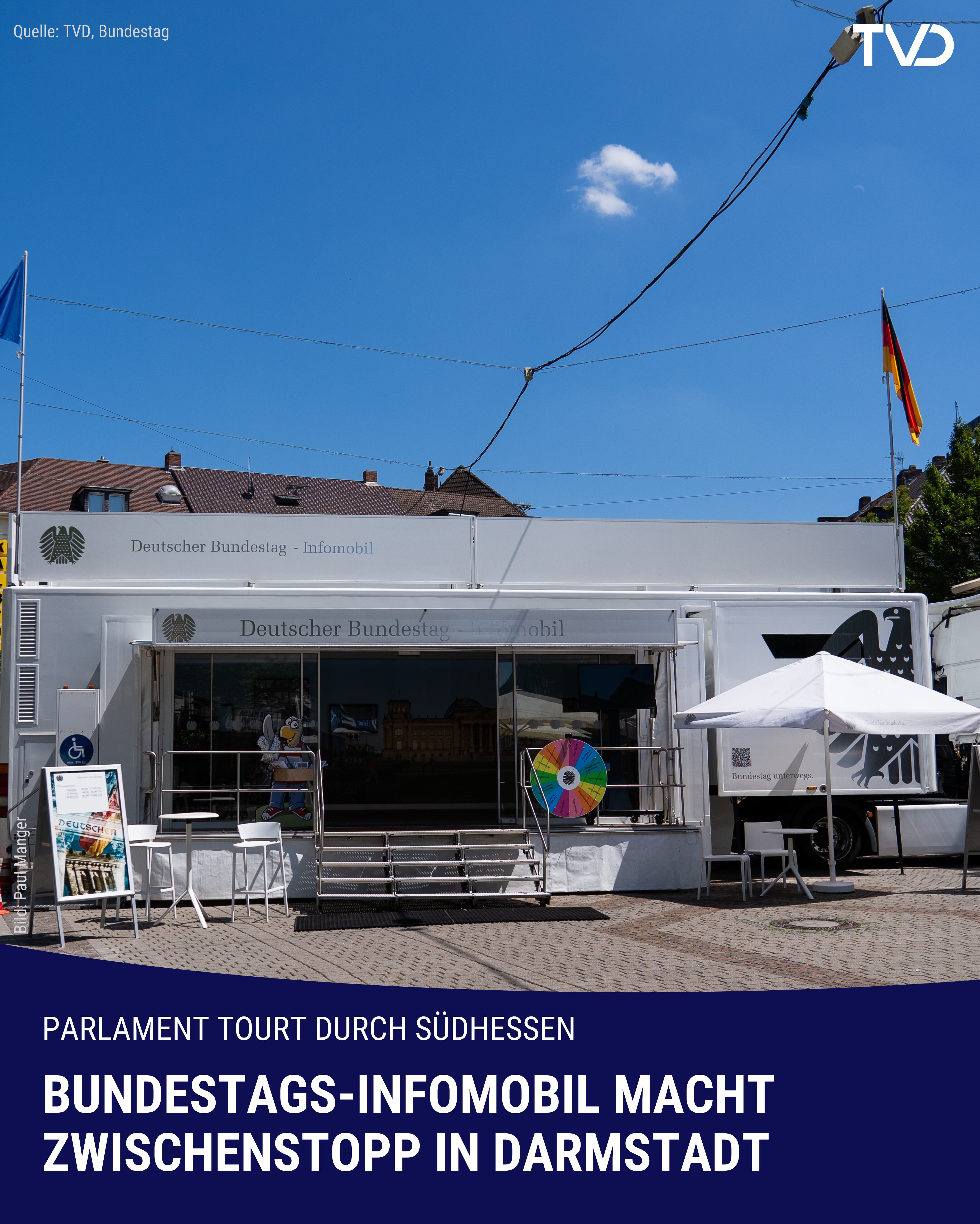 Bundestags-Infomobil tourt durch Südhessen
