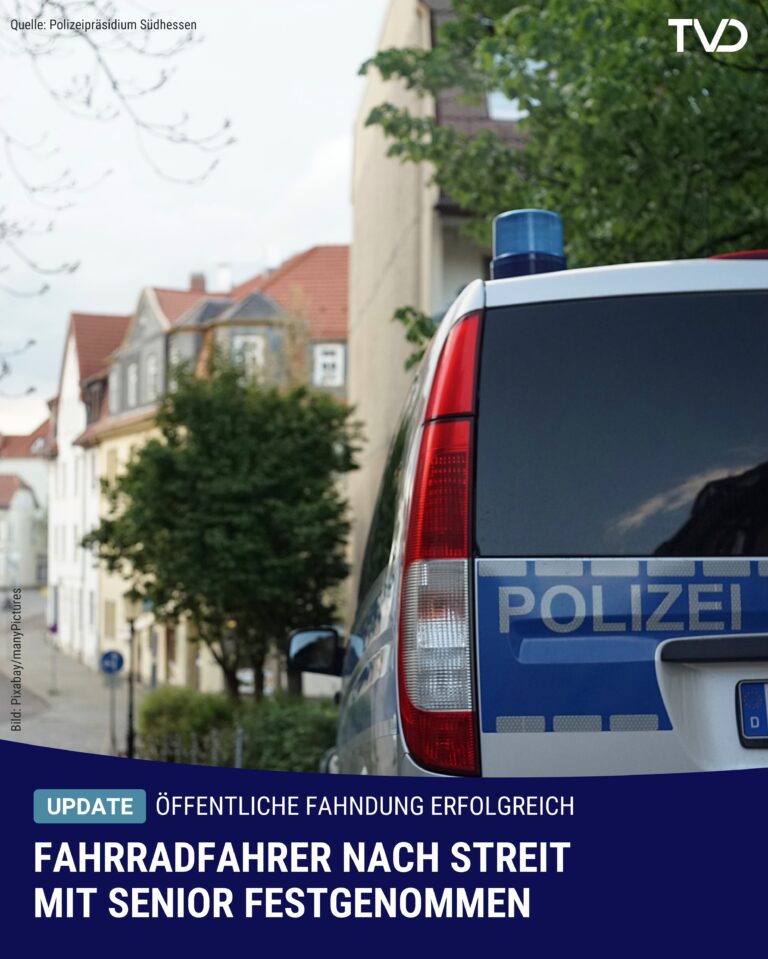 Radfahrer rammt Senior: Mutmaßlicher Täter festgenommen