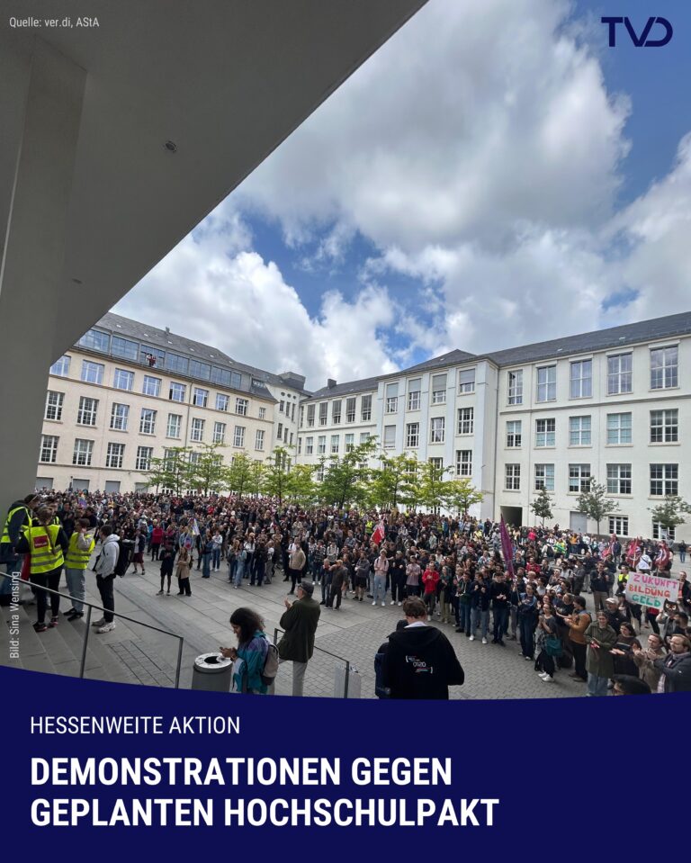 Wieder Proteste an der TU Darmstadt gegen hessischen Hochschulpakt