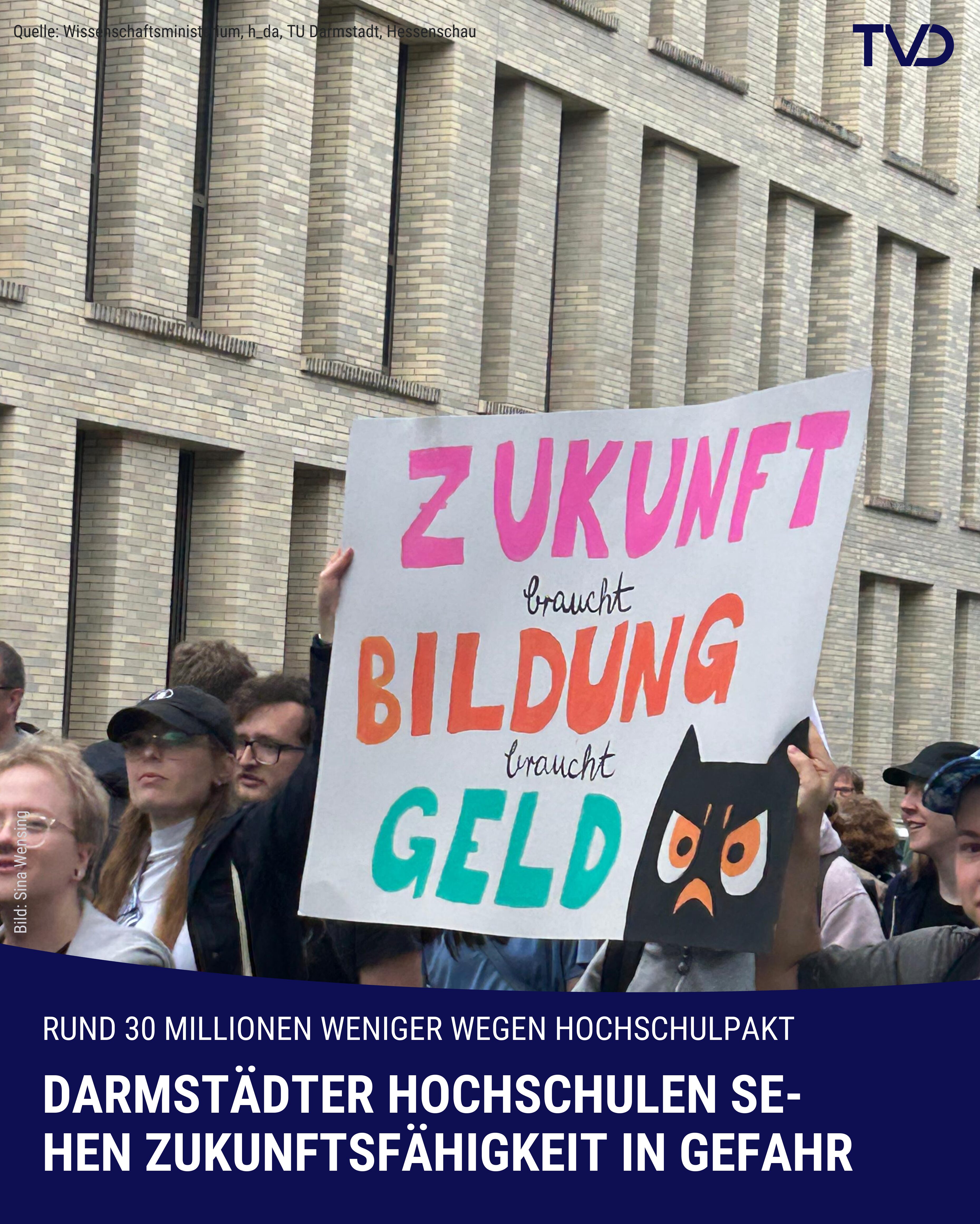 Hochschulpakt: Darmstädter Hochschulen sehen Zukunftsfähigkeit in Gefahr