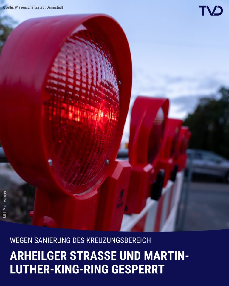Kreuzung Arheilger Straße und Martin-Luther-King-Ring wird saniert