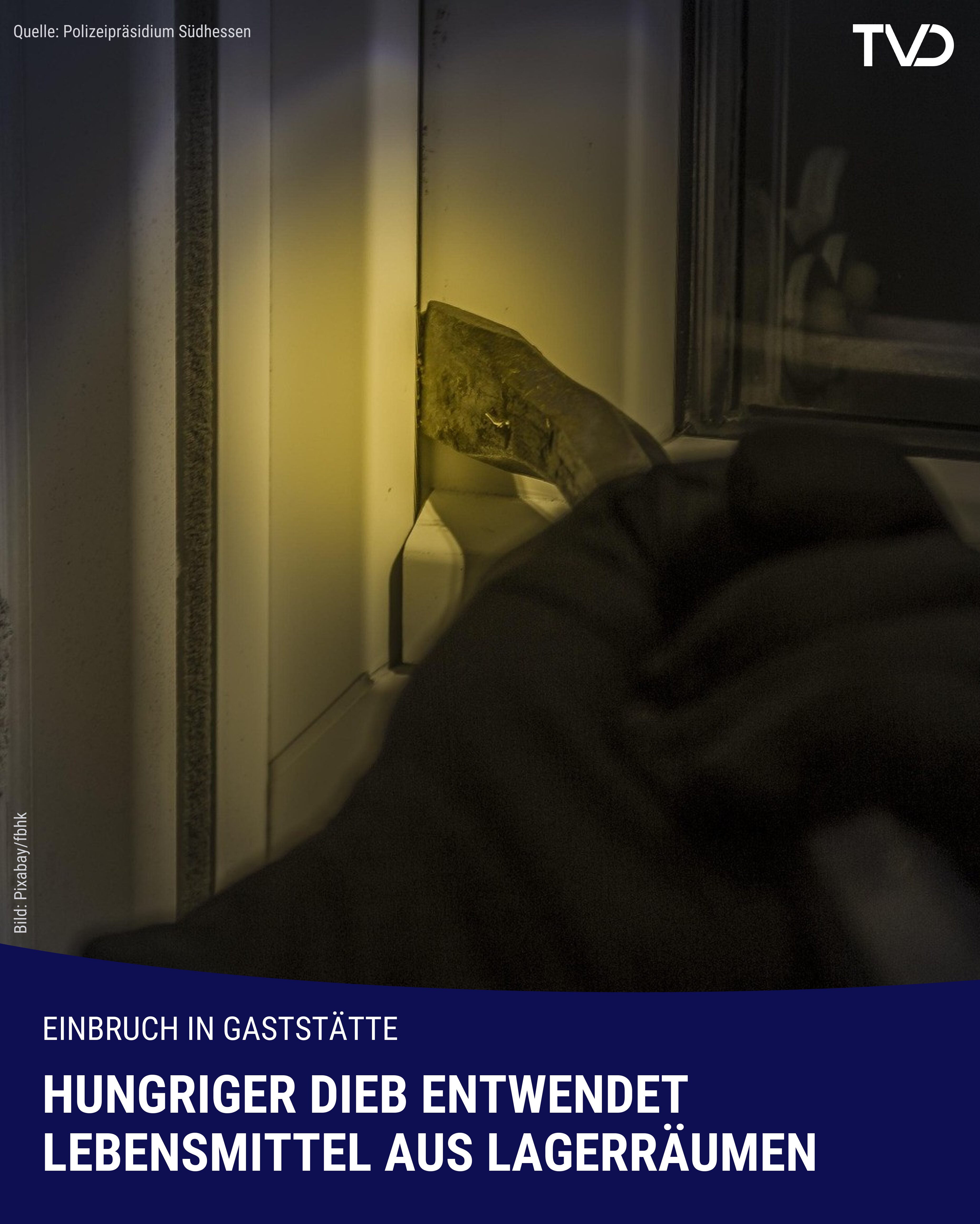 Hungriger Dieb in Eberstadt