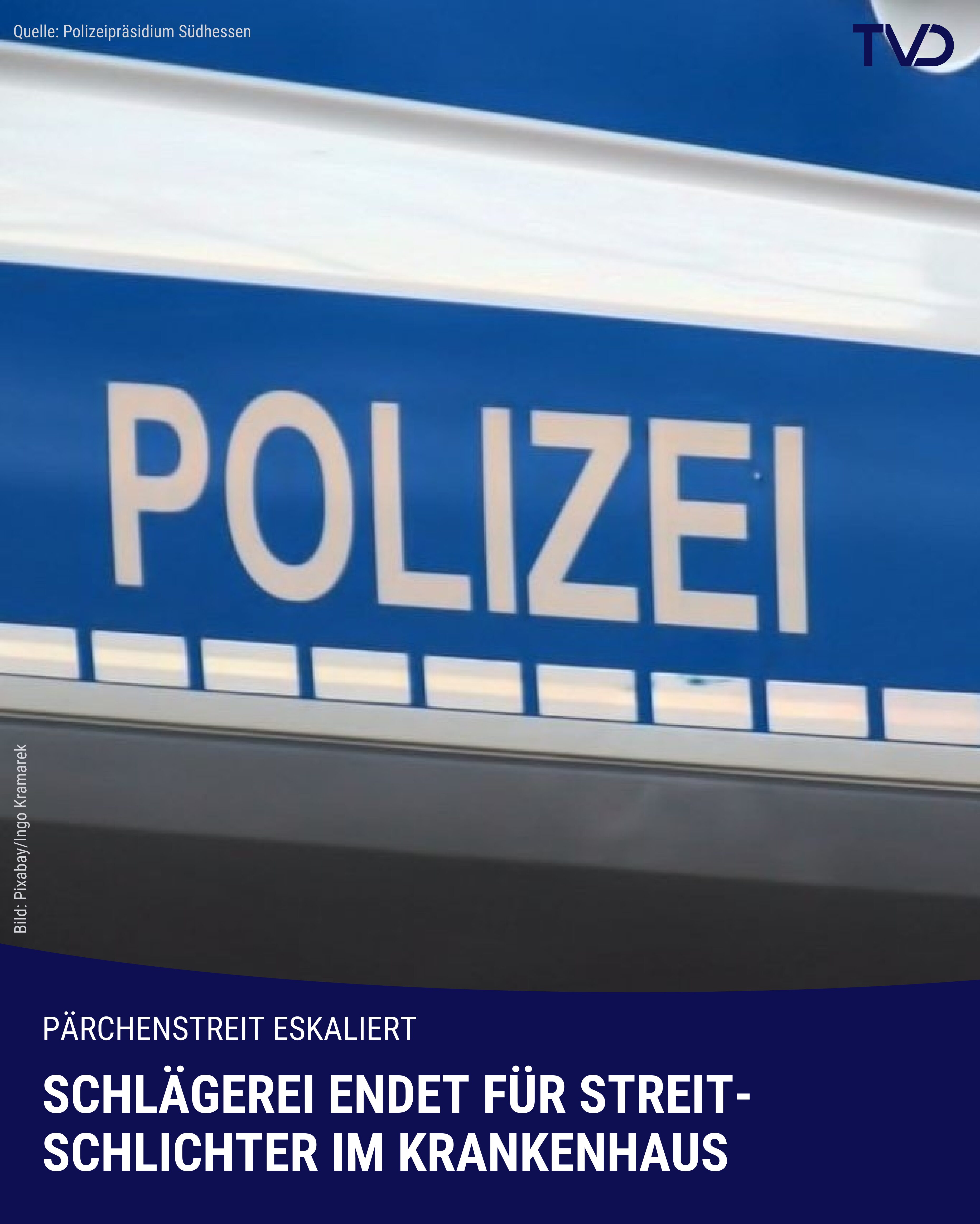 Streit eskaliert – Streitschlichter krankenhausreif geschlagen