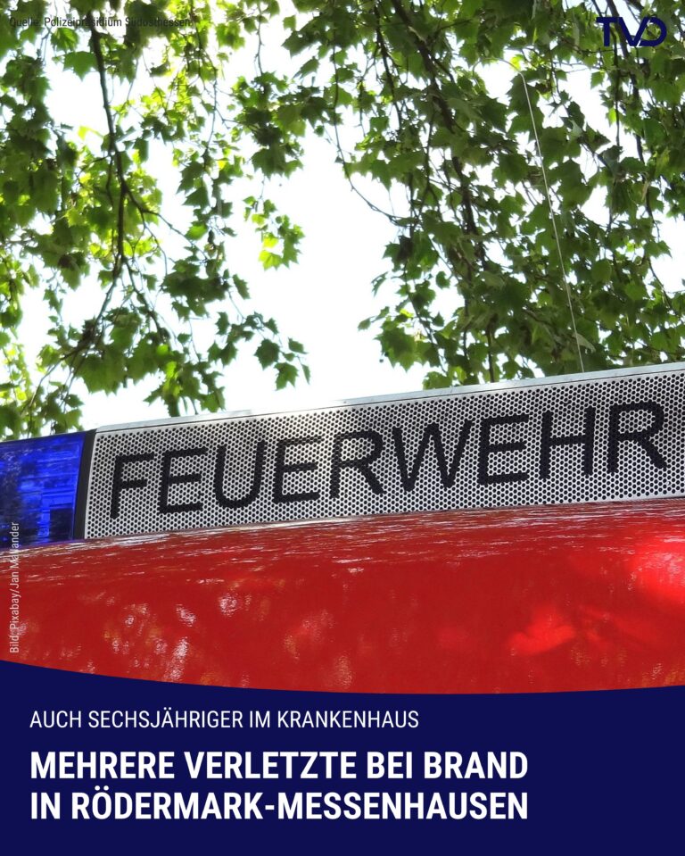 Mehrere Verletzte bei Brand in Rödermark