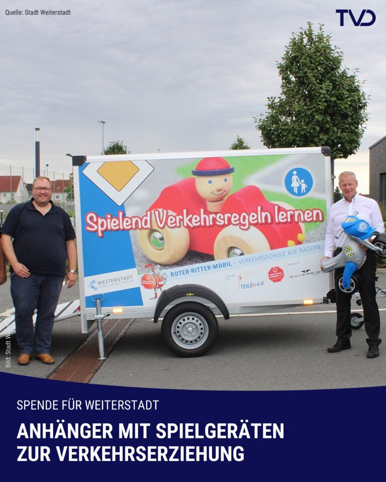 Neuer Anhänger für Verkehrserziehung übergeben