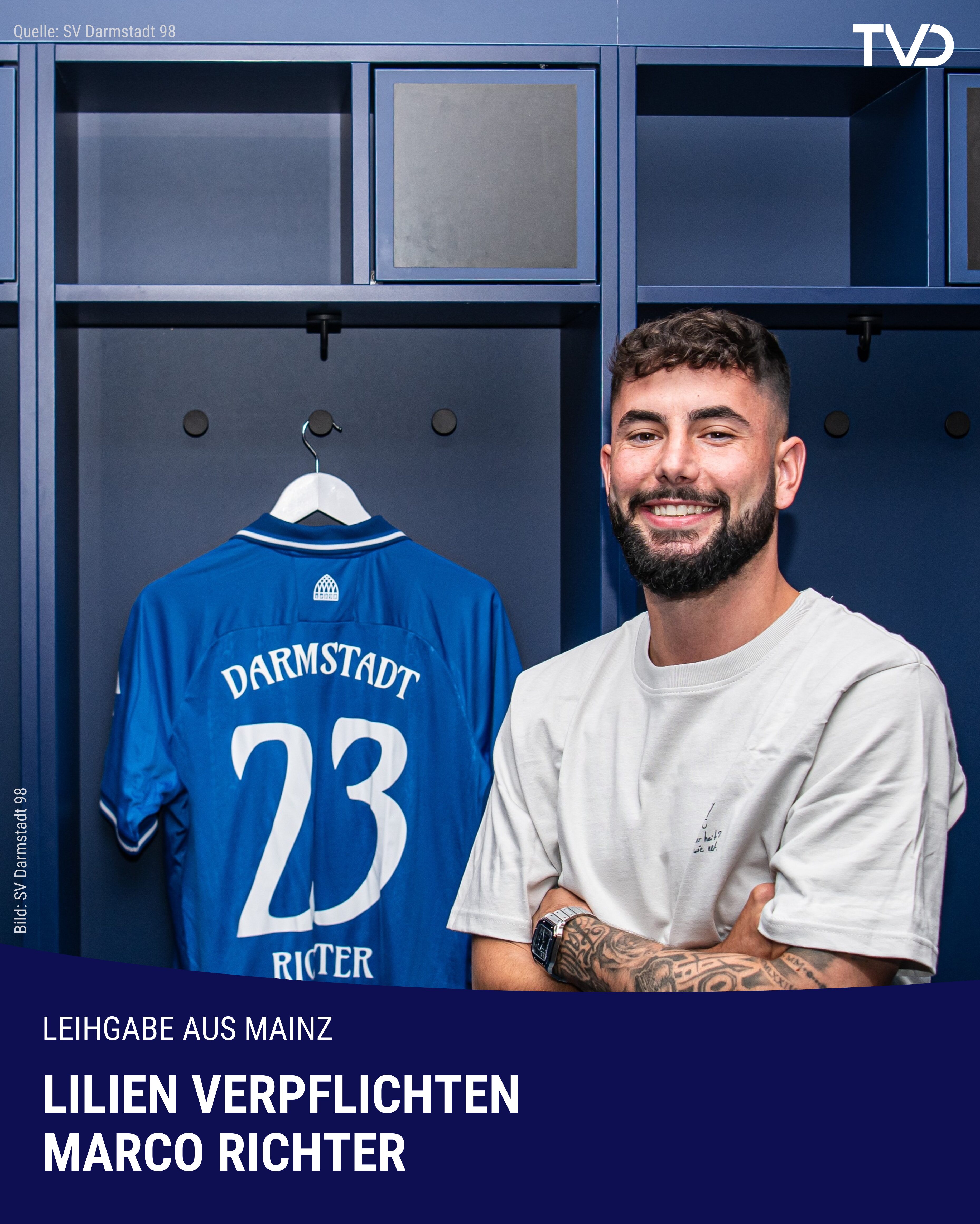 Lilien leihen Mittelfeldspieler Marco Richter