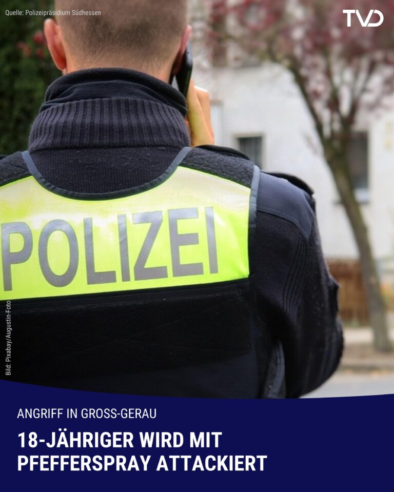 18-Jähriger in Groß-Gerau mit Pfefferspray attackiert