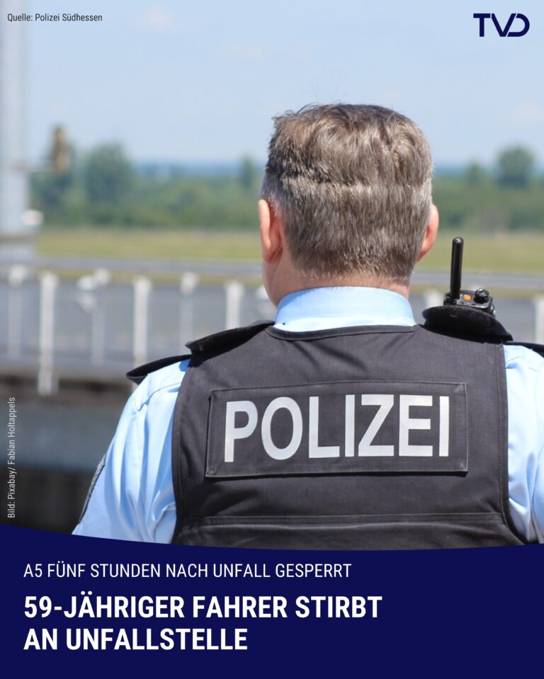 Fahrer stirbt bei Verkehrsunfall bei Zwingenberg