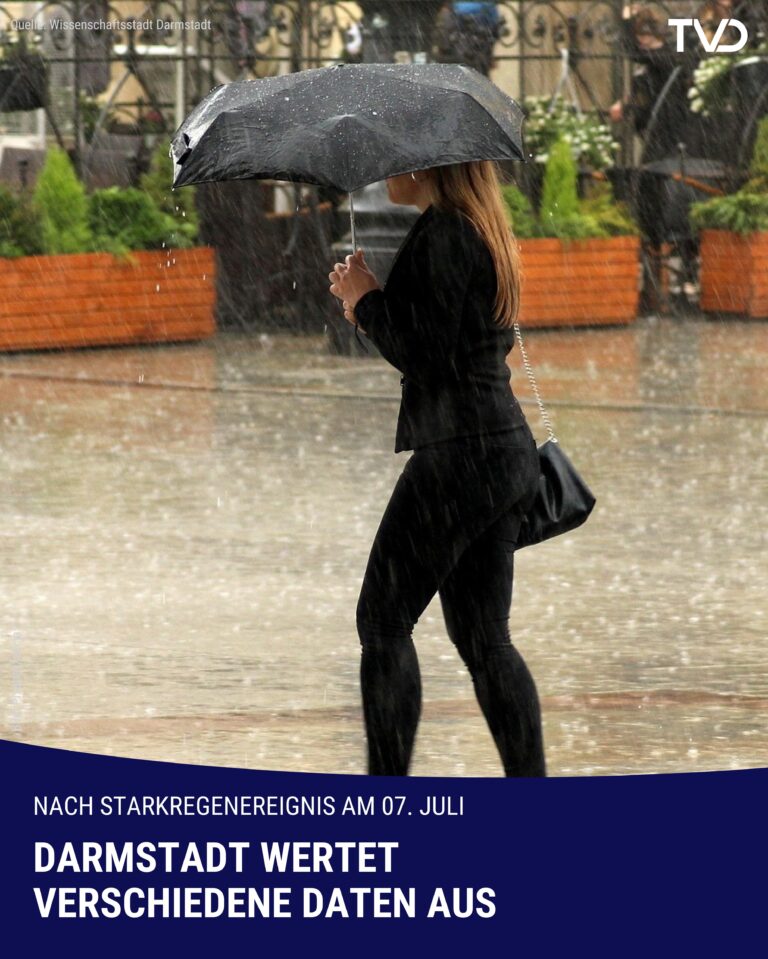 Stadt Darmstadt analysiert Starkregen von Anfang Juli