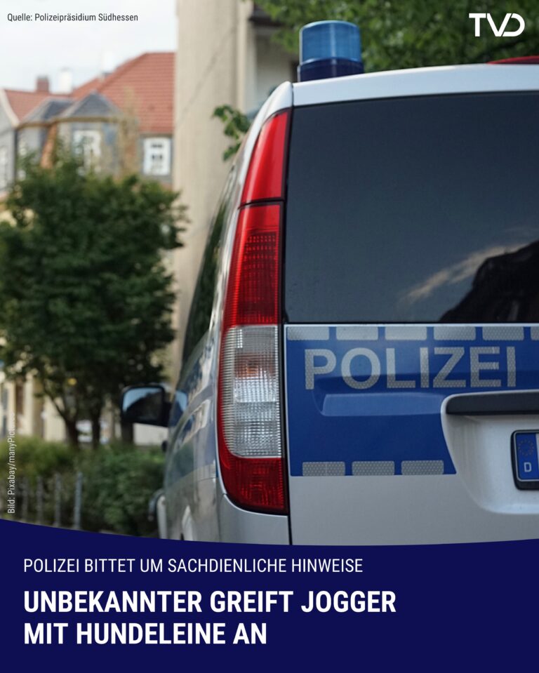 Jogger mit Hundeleine geschlagen