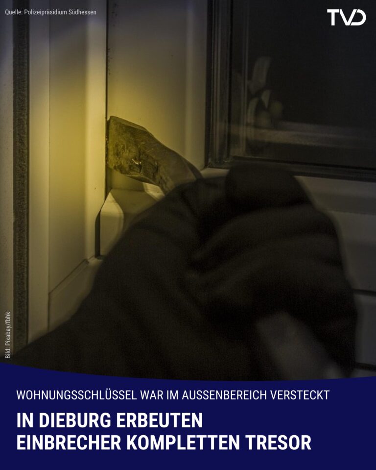 Einbrecher erbeuten kompletten Tresor