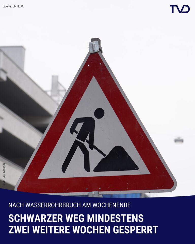 Schwarzer Weg bleibt zwei weitere Wochen dicht