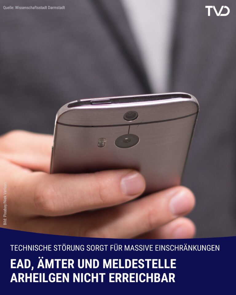 EAD, Ämter und Meldestelle Arheilgen teilweise nicht erreichbar