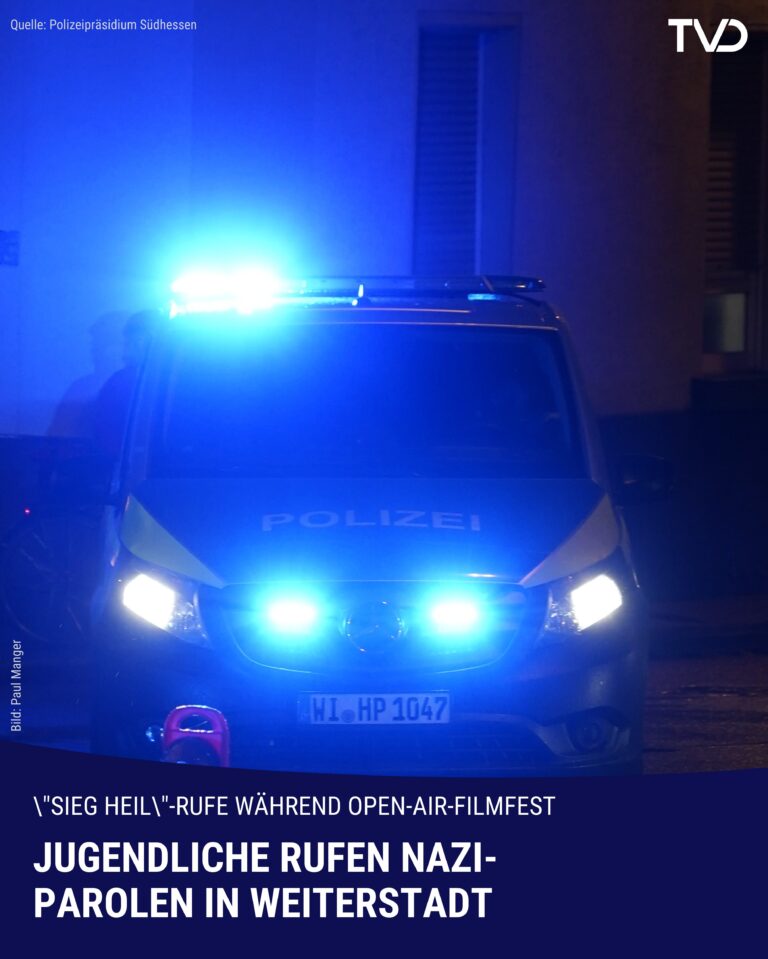Weiterstadt: Jugendliche rufen Nazi-Parolen während Filmfest