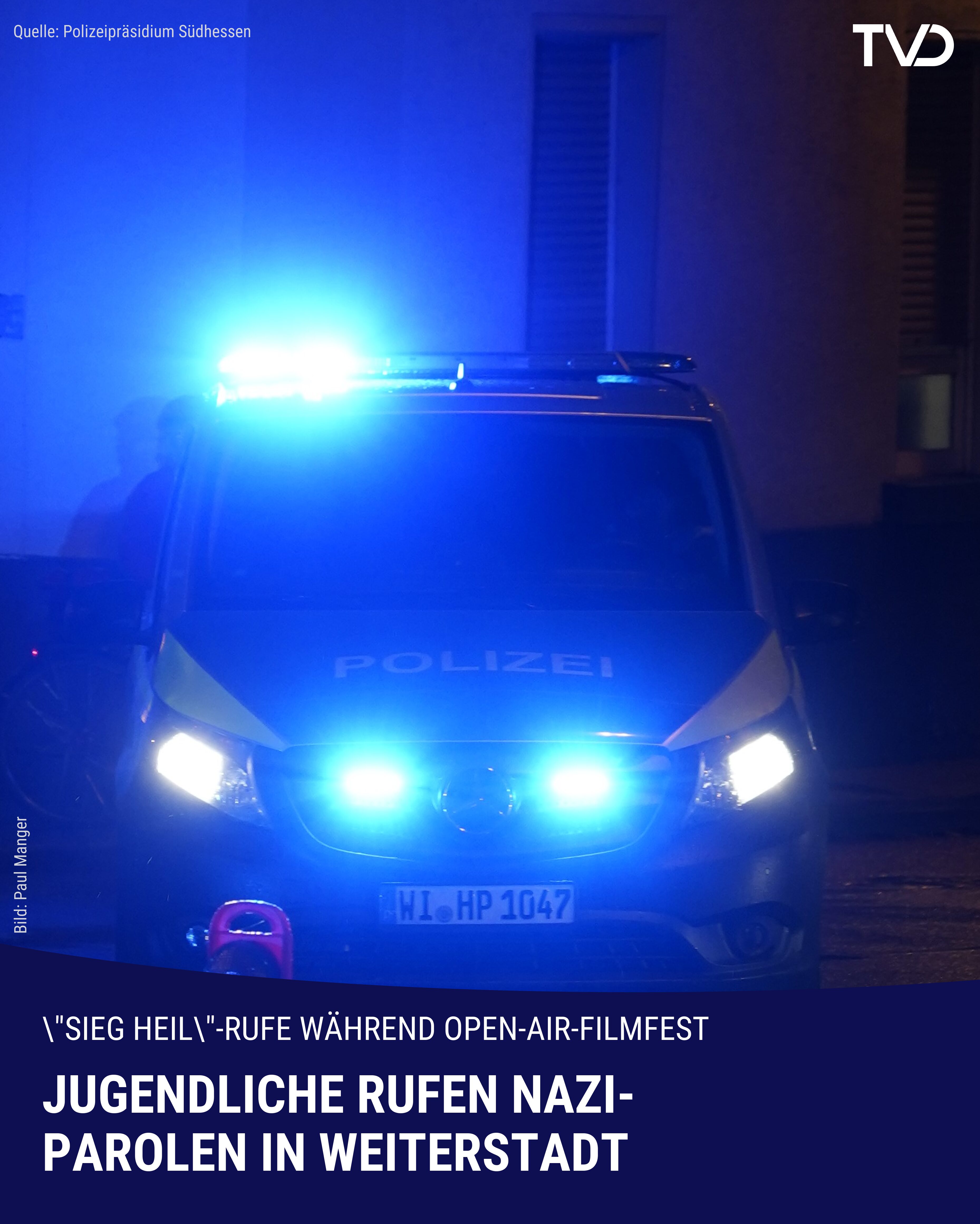 Weiterstadt: Jugendliche rufen Nazi-Parolen während Filmfest