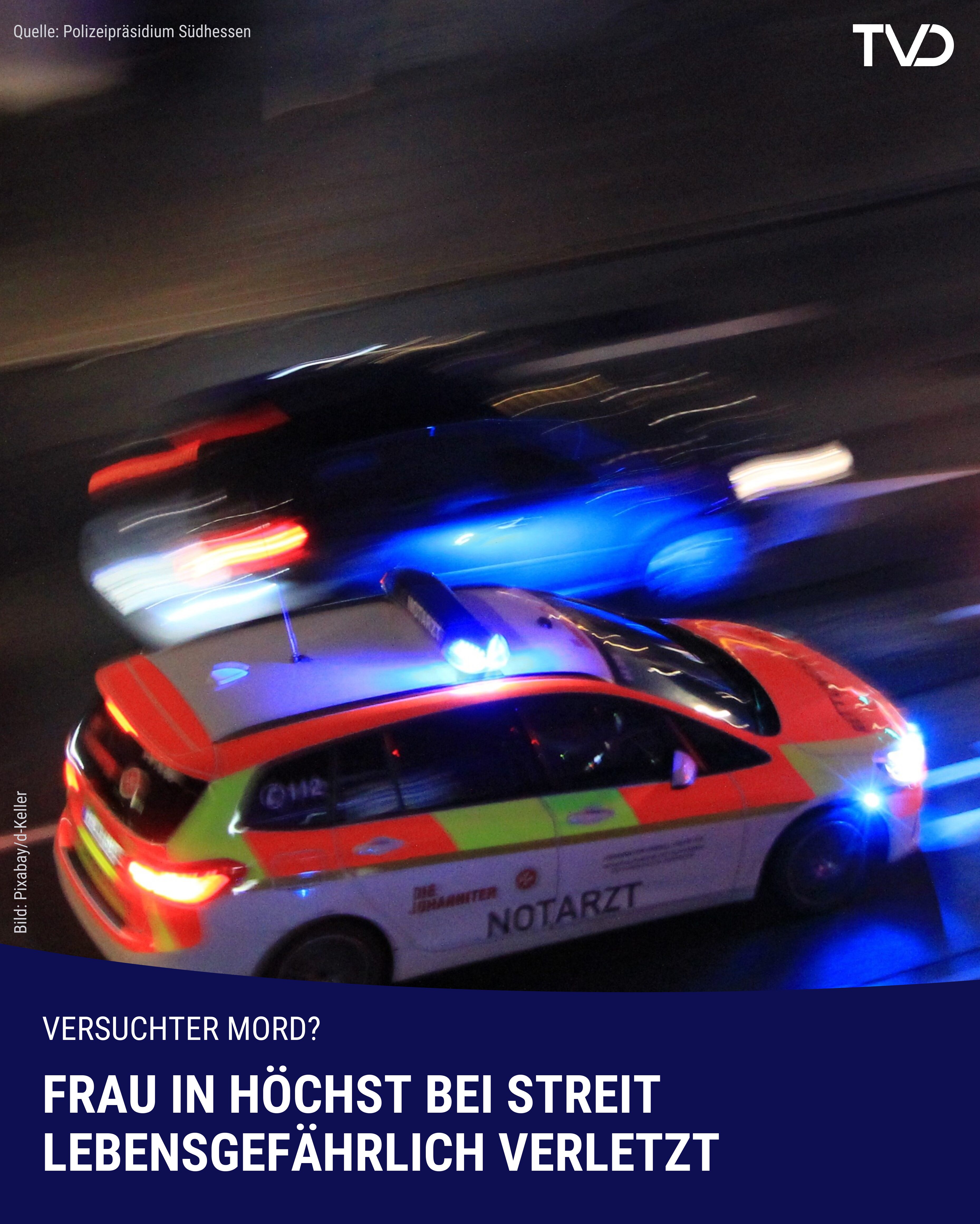 Frau in Höchst lebensgefährlich verletzt: Staatsanwaltschaft ermittelt