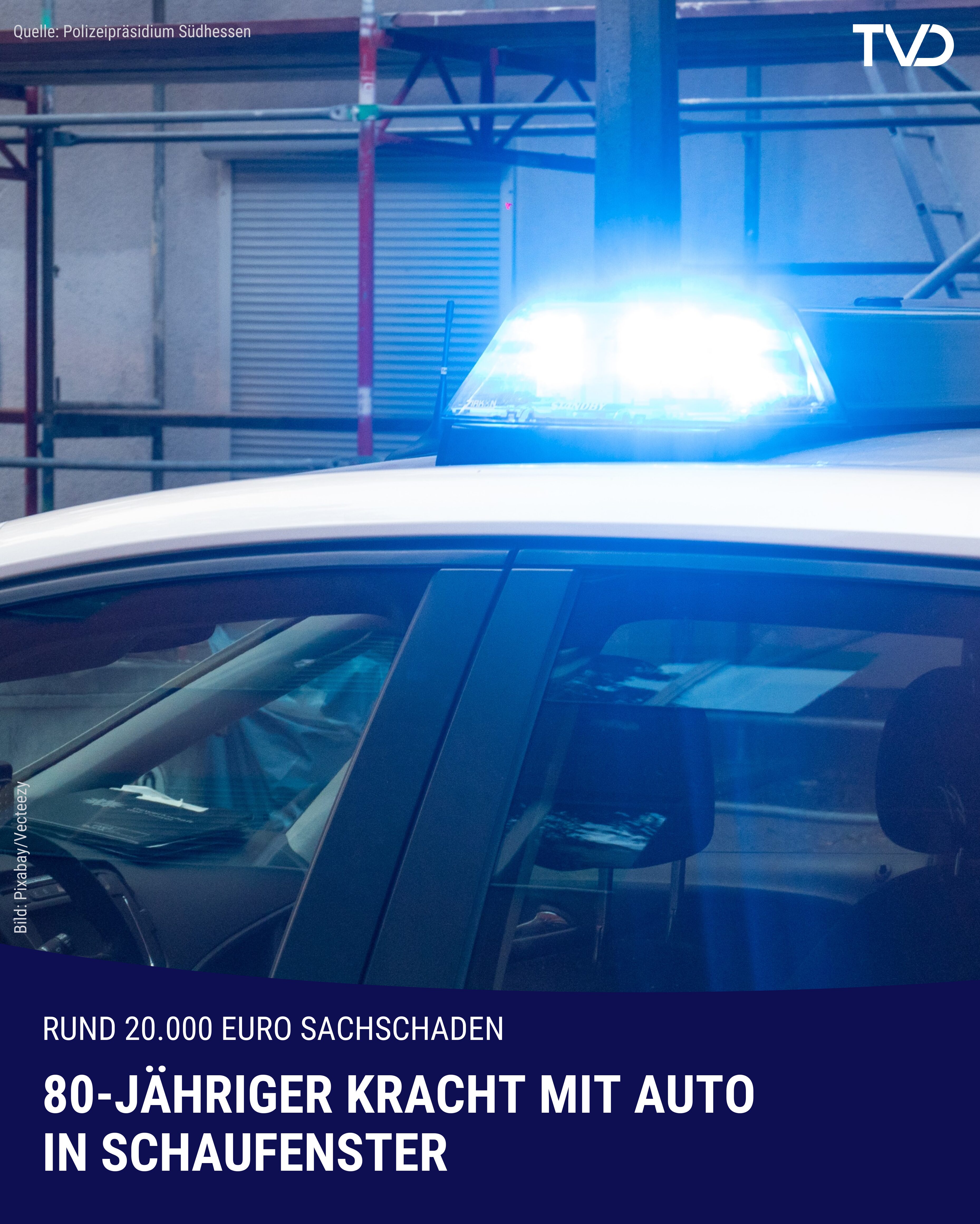 20.000 Euro Schaden und ein kaputtes Schaufenster