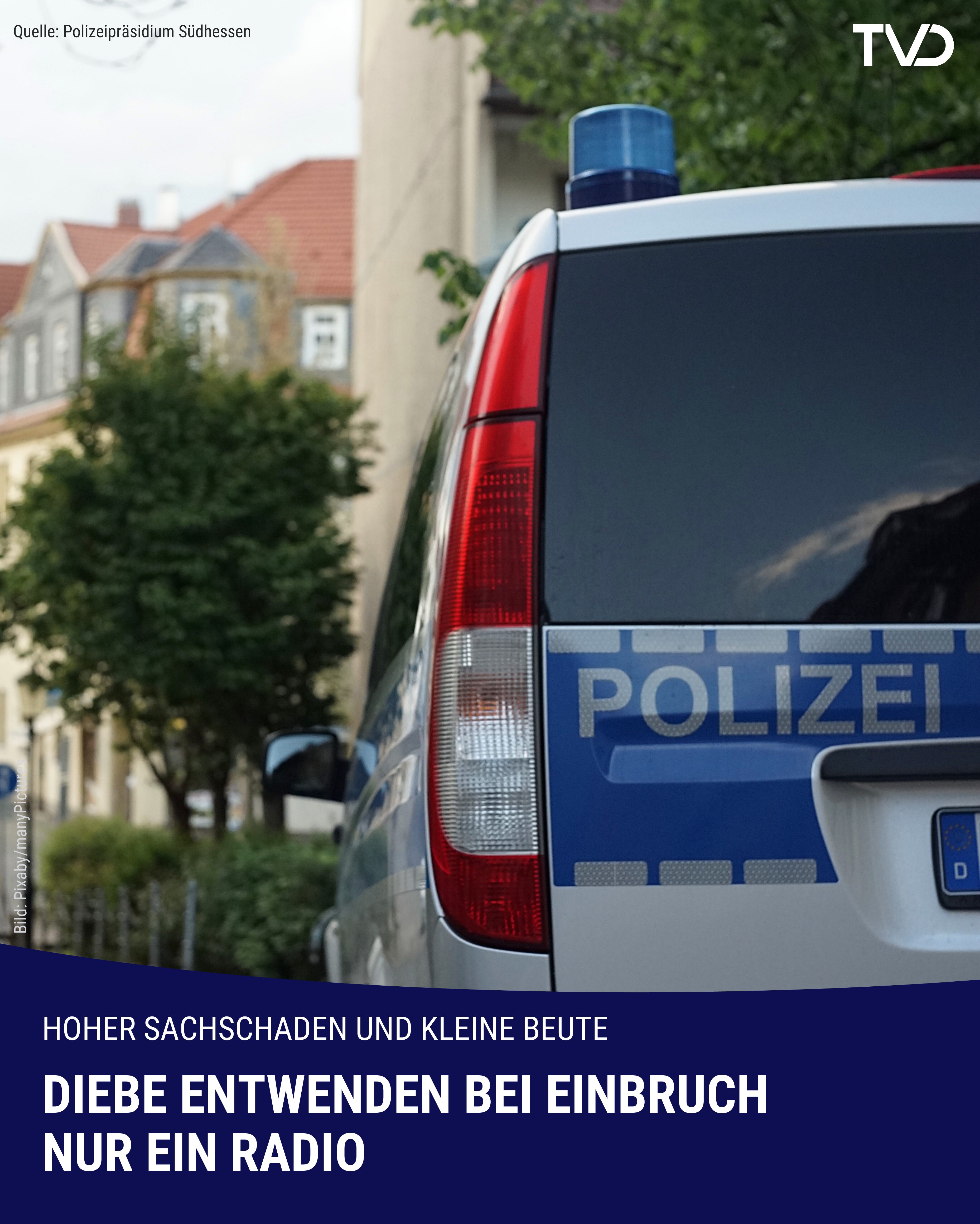 Hoher Sachschaden, aber kleine Beute in Höchst