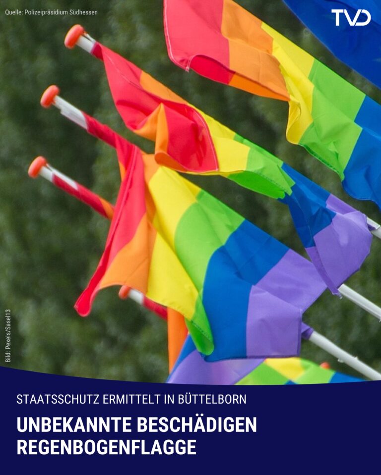 Regenbogenflaggen in Büttelborn beschädigt