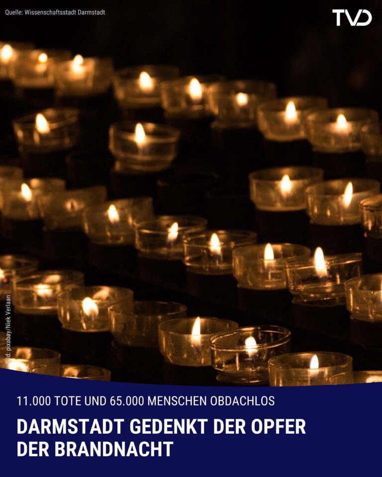 Darmstadt gedenkt Opfer der Brandnacht vom 11. September