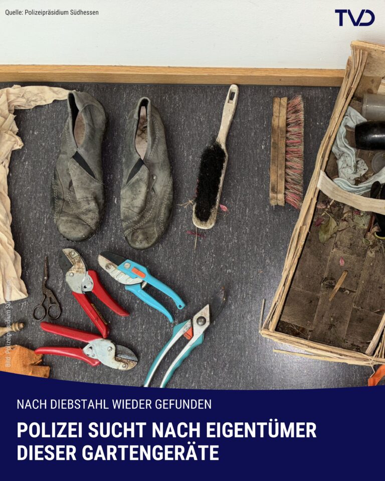 Eigentümer dieser Gartengeräte gesucht