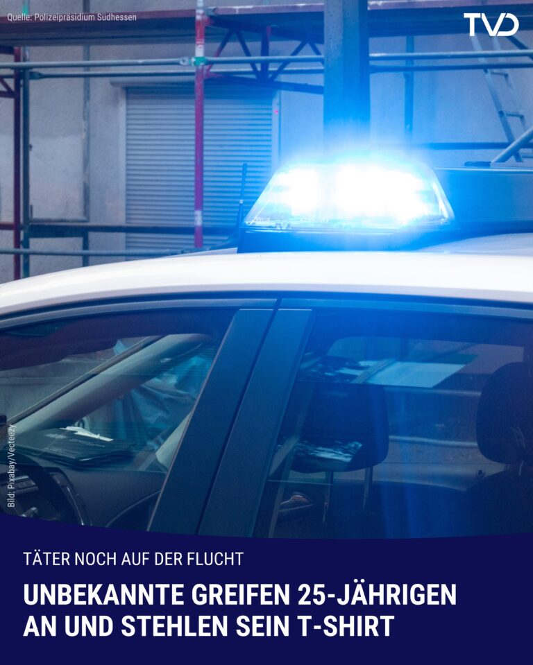 Angriff in Darmstadt: Täter stehlen nur T-Shirt