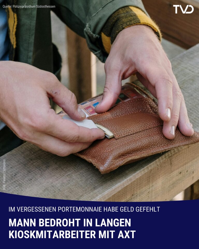 Streit in Langen eskaliert: Mann bedroht Kioskmitarbeiter mit Axt