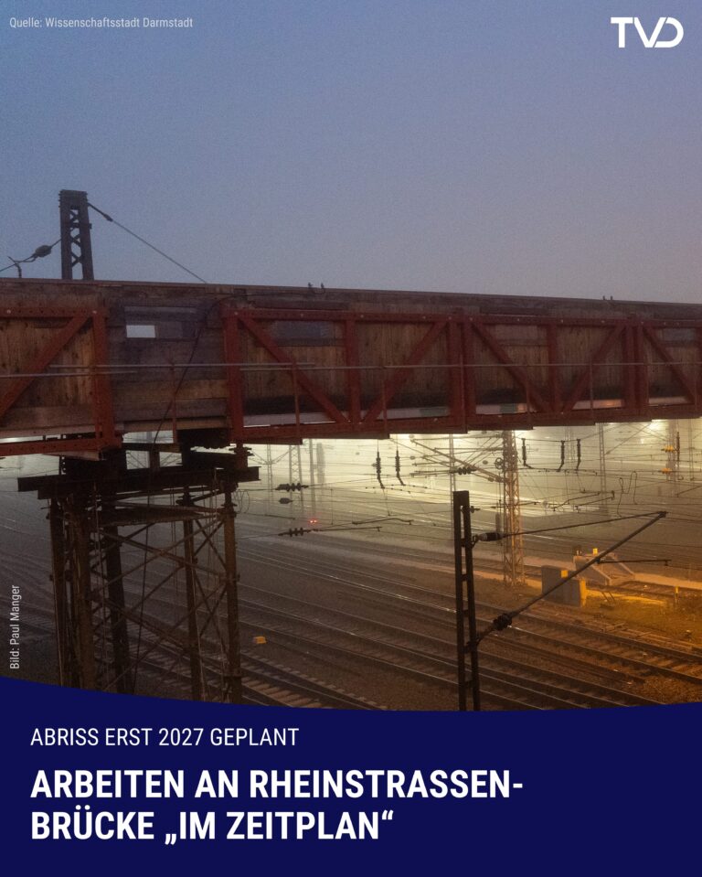 Arbeiten an Rheinstraßen-Brücke „im Zeitplan“