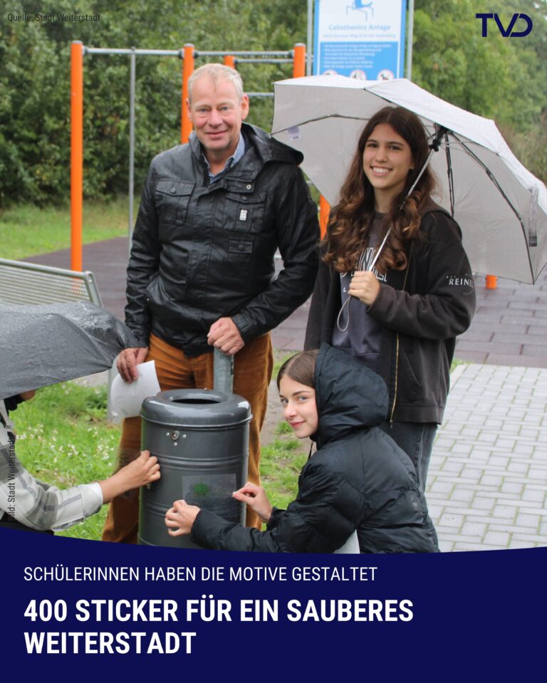 400 Sticker für ein sauberes Weiterstadt