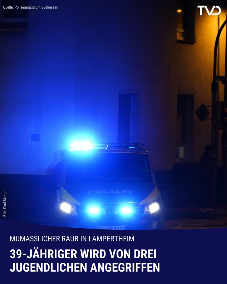 Drei Jugendliche rauben 39-jähriger Mann aus