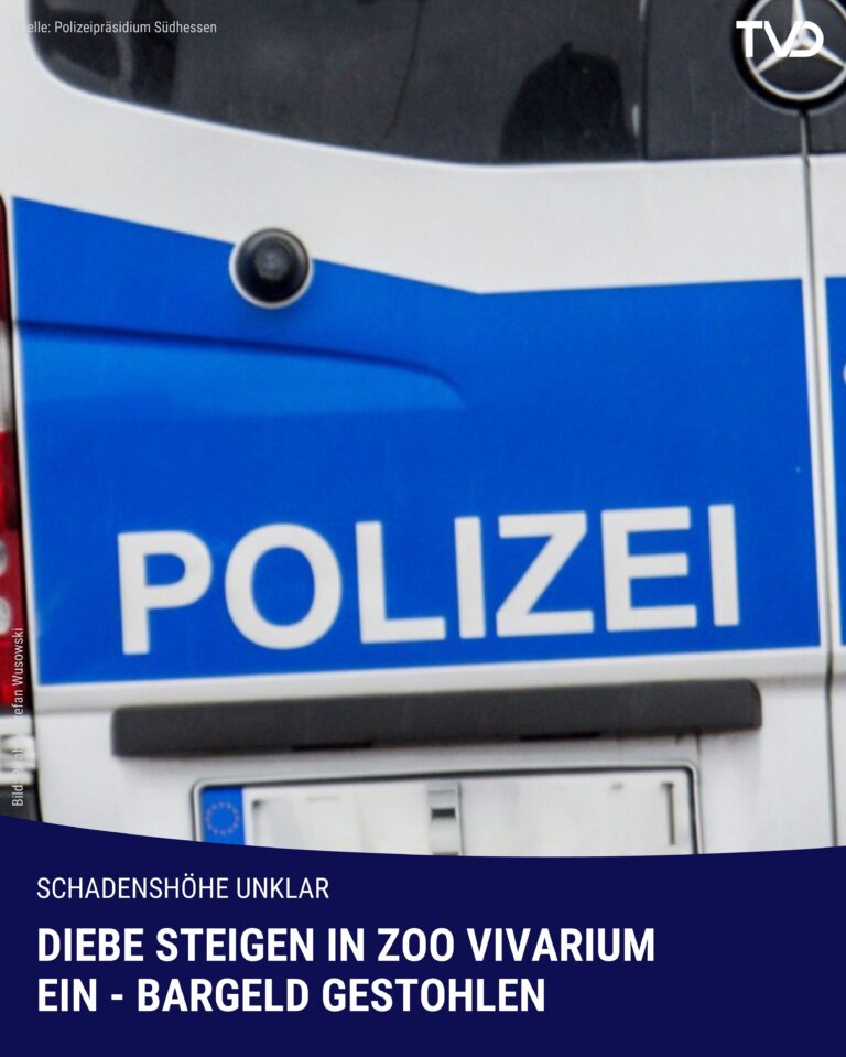 Diebe steigen in Zoo Vivarium ein – Bargeld gestohlen