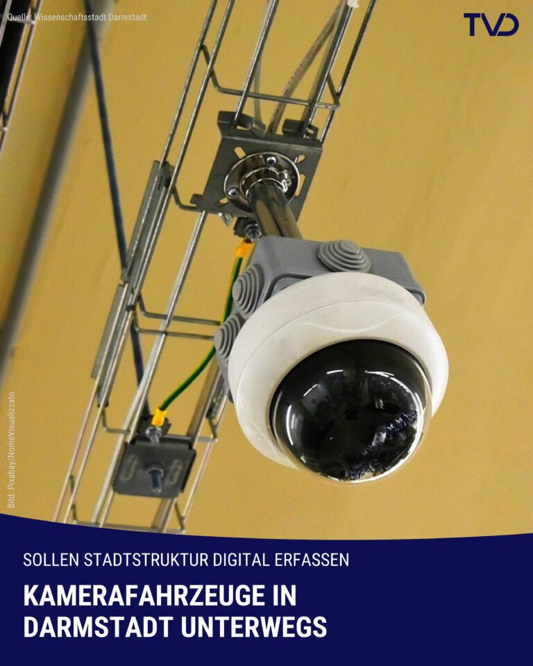 Kamerafahrzeuge in Darmstadt unterwegs
