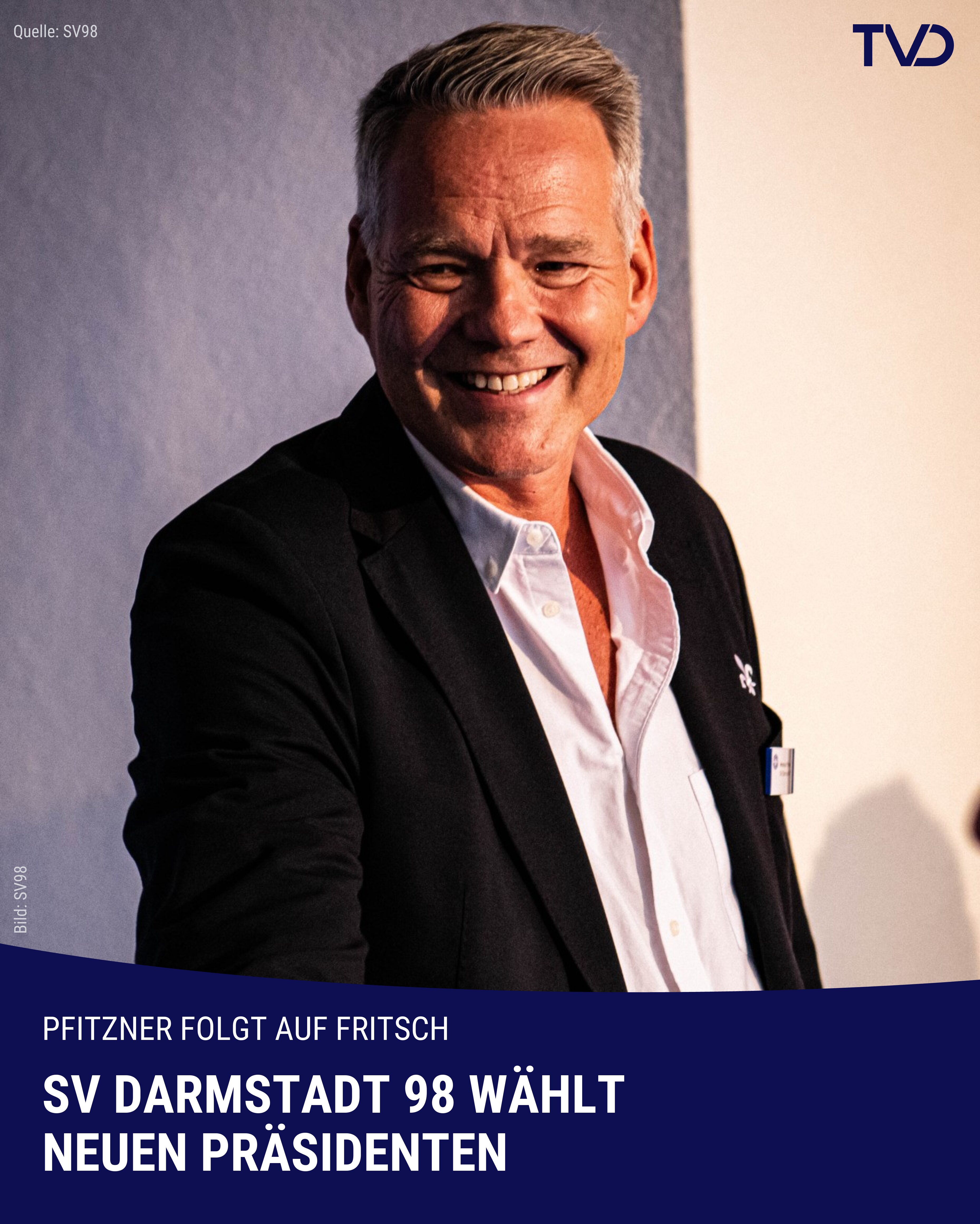Pfitzner folgt auf Fritsch: SV Darmstadt 98 wählt neuen Präsidenten