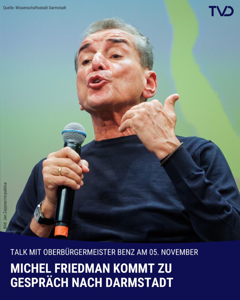 Michel Friedman kommt zu Gespräch mit Benz nach Darmstadt