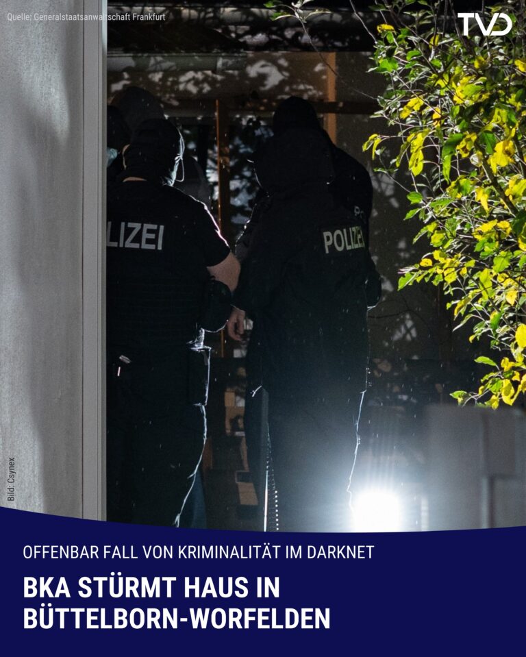 BKA stürmt Wohnung von 51-Jährigem in Worfelden