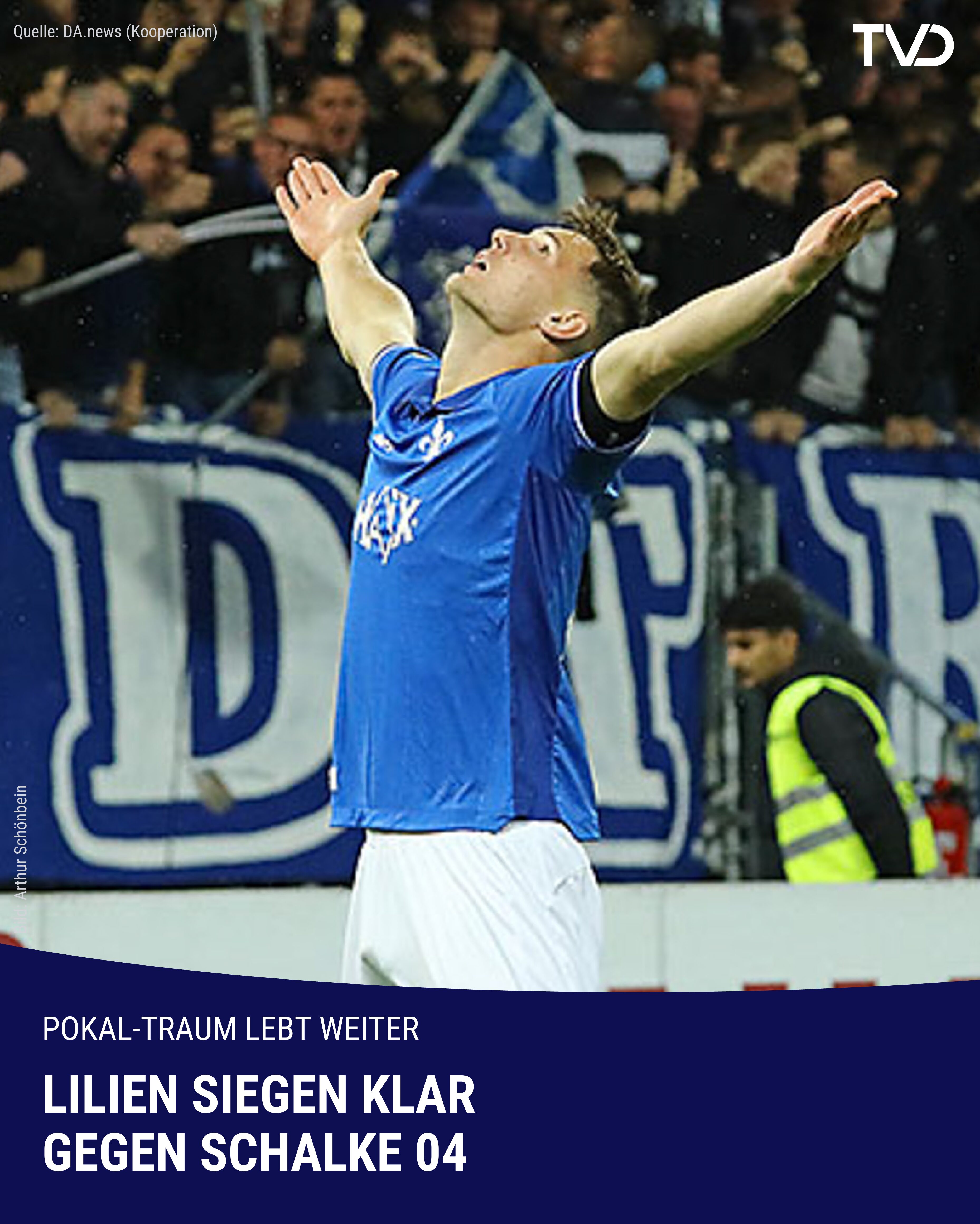 Pokal-Traum lebt weiter: Lilien siegen klar gegen Schalke 04