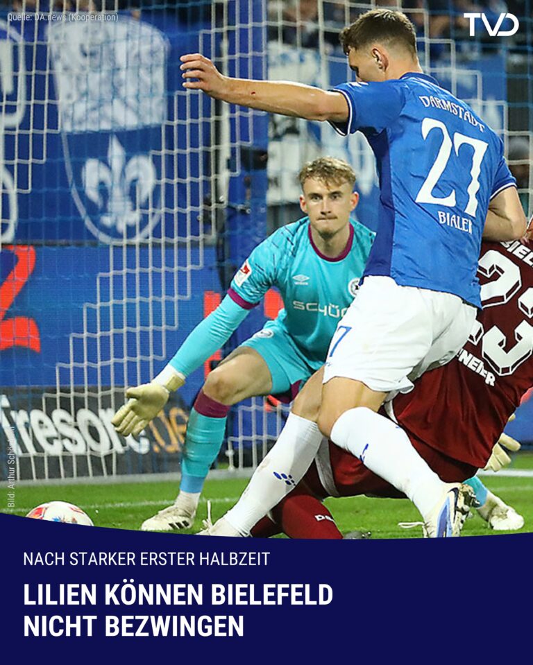 Lilien können Arminia Bielefeld nicht bezwingen