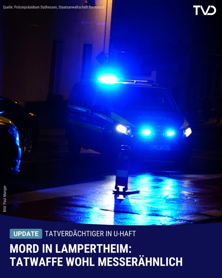 Mord mit Messer in Lampertheim? Tatverdächtiger in U-Haft