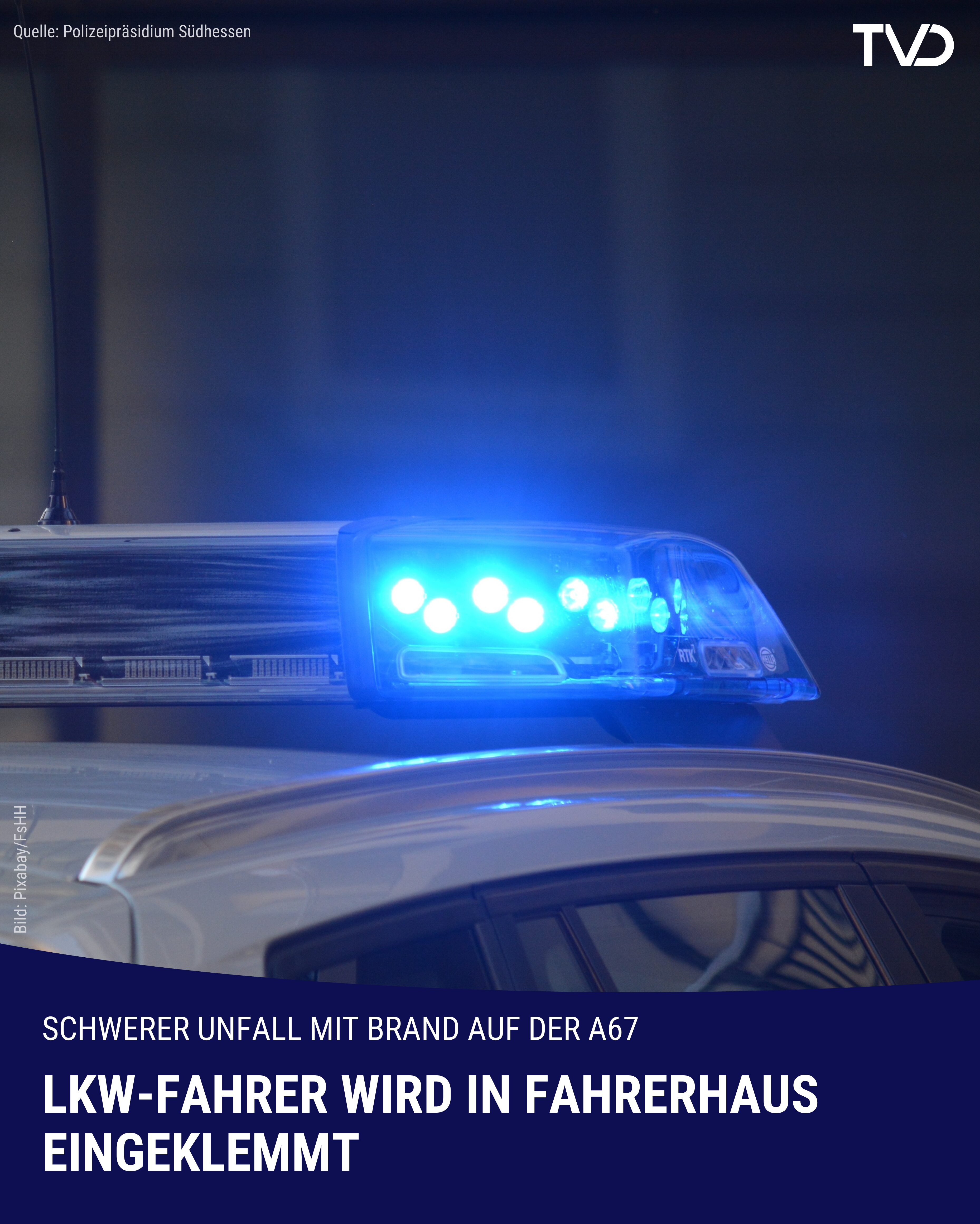 Schwerer Verkehrsunfall bei Pfungstadt