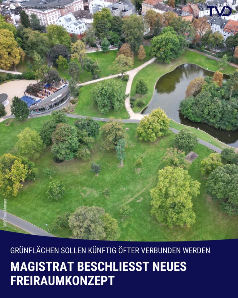 Magistrat beschließt neues Freiraumkonzept für Darmstadt
