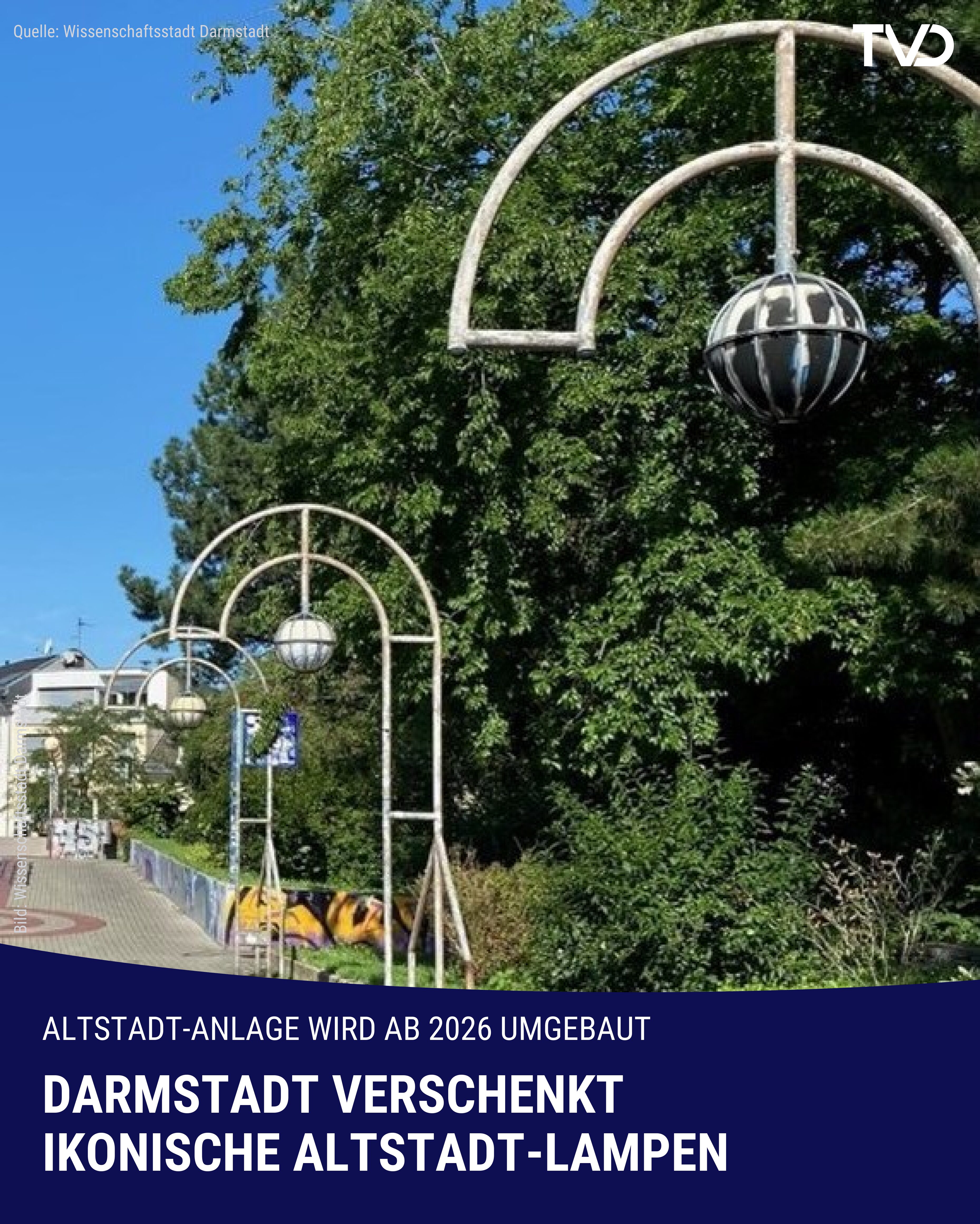 Darmstadt verschenkt ikonische Altstadt-Lampen