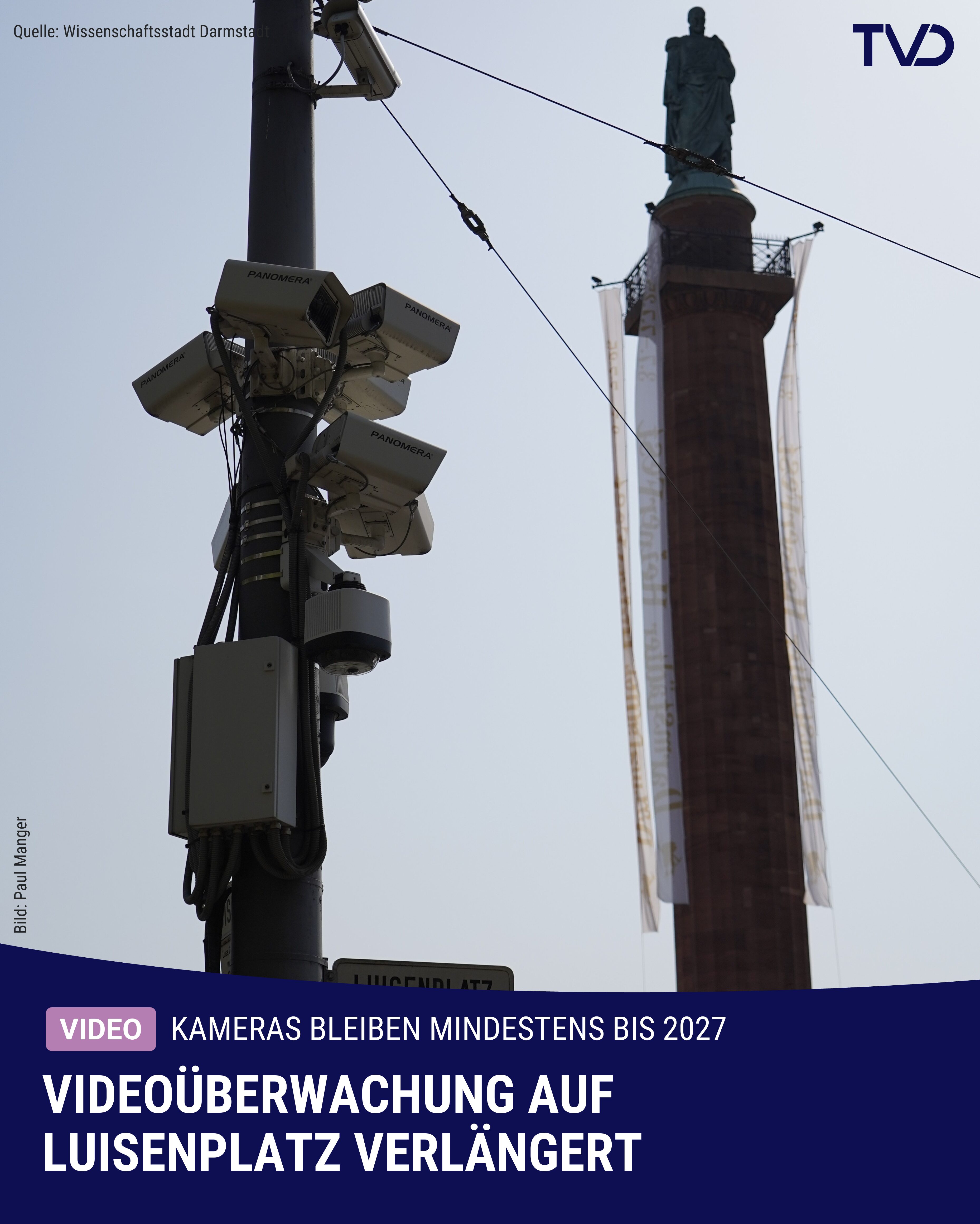 Video-Überwachung auf Luisenplatz verlängert