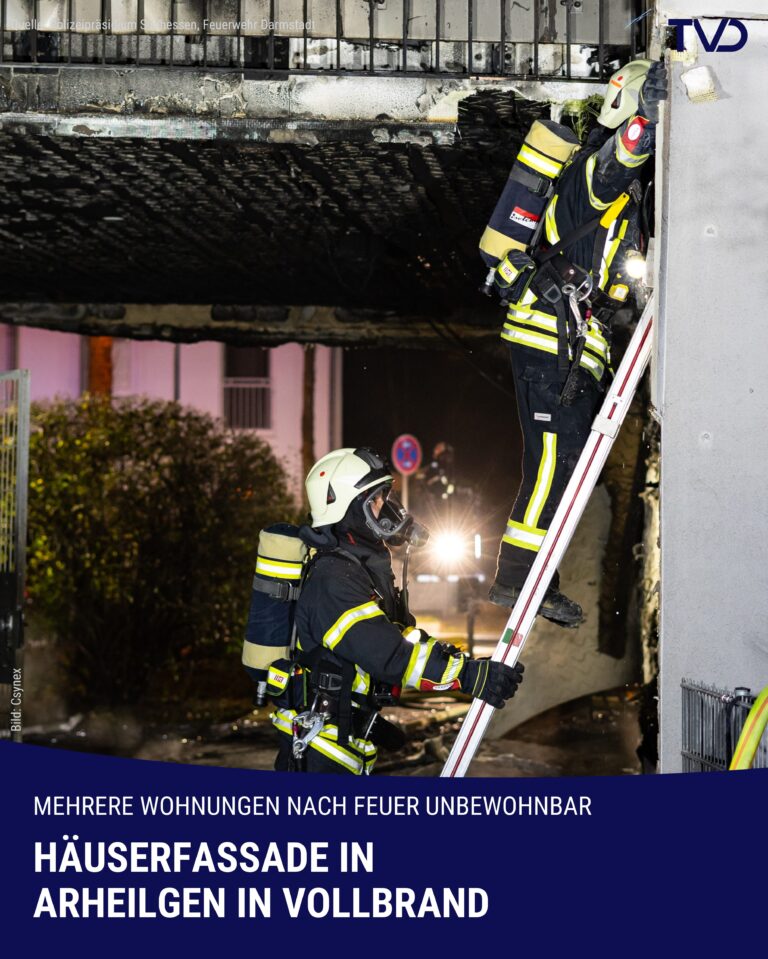 Haus in Arheilgen in Vollbrand: Mehrere Wohnungen unbewohnbar