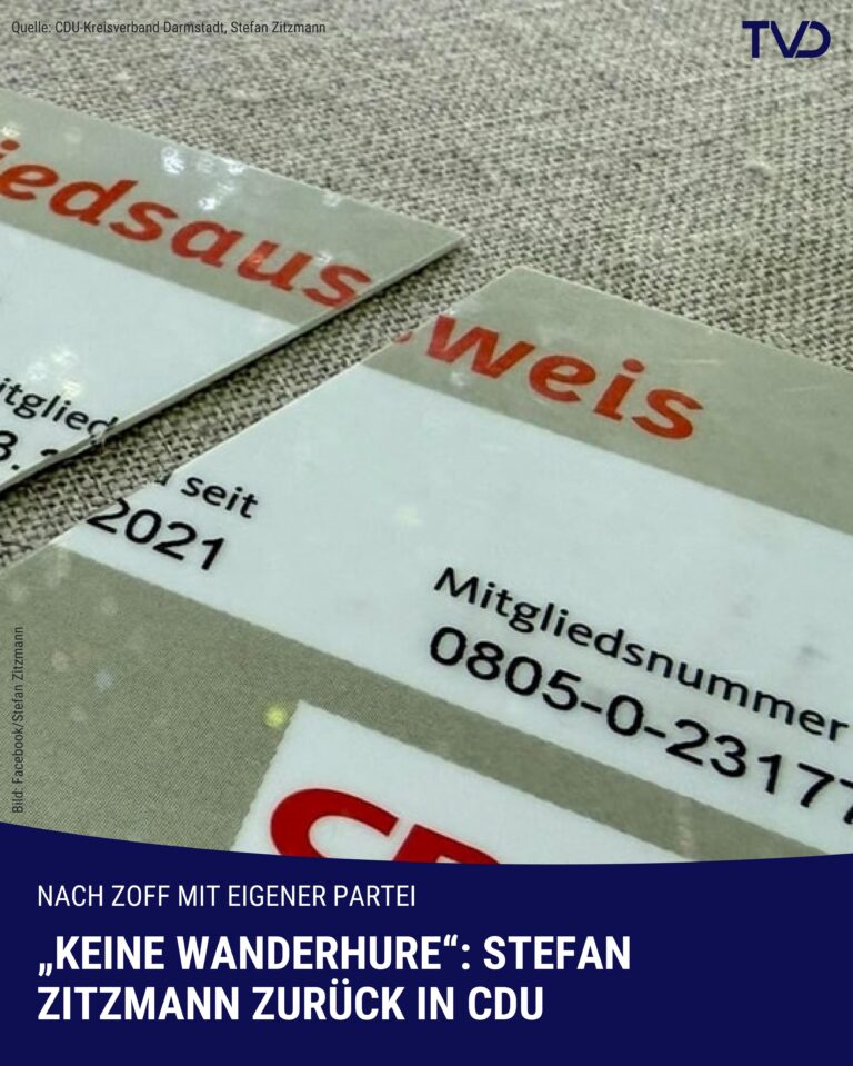 „Keine Wanderhure“: Stefan Zitzmann nach Austritt zurück in CDU