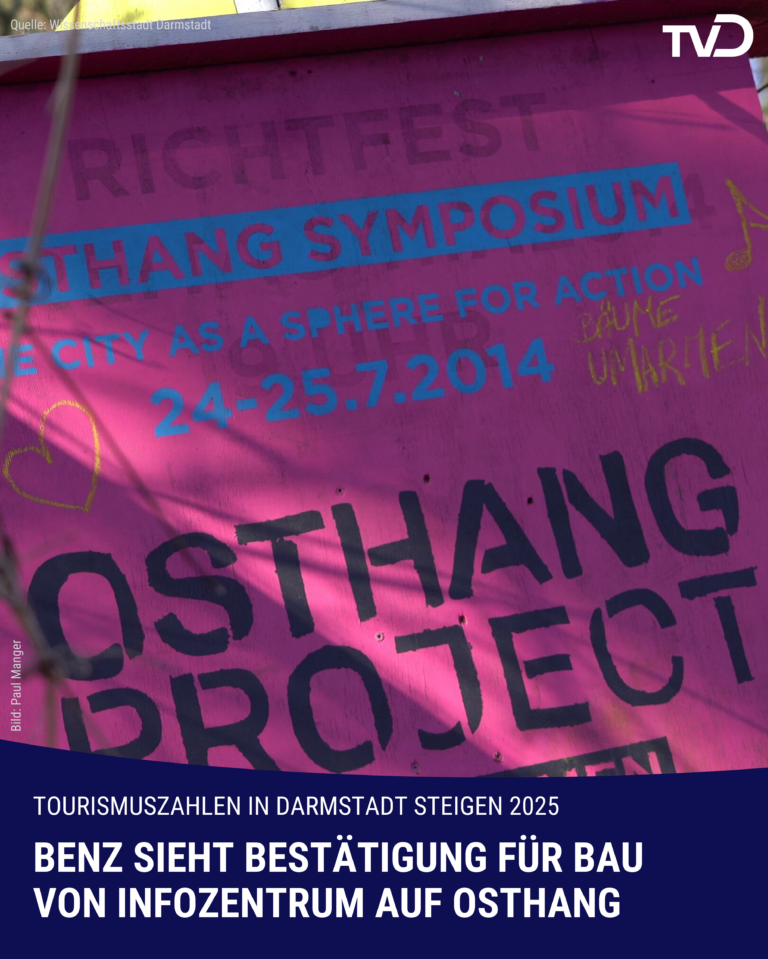 Mehr Tourismus in Darmstadt – OB: Bestätigung für Infozentrum auf Osthang