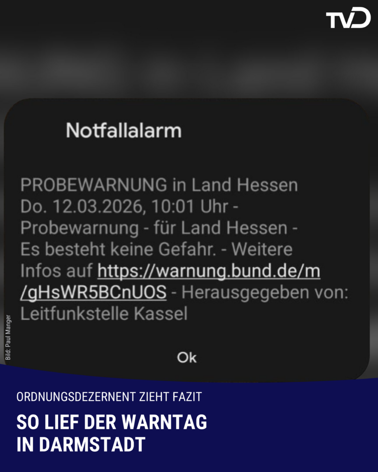 Wandrey zieht Fazit: Offenbar technische Störung bei Warntag in Darmstadt